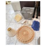 STORAGE CONTAINER, LAMP SHADE, WICKER LID