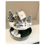 BATTERY OPERATED THOMAS KINCAID COTTAGE CENTER