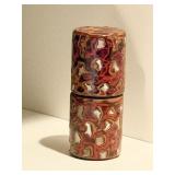 WOOD CARVED W/ INLAY ABALONE (DON