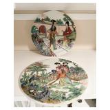 TWO ASIAN PLATES