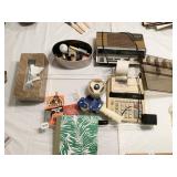 TAPE DISPENSER, CALCULATOR, PENCIL HOLDER, ETC.