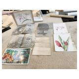 DRAWINGS SOME SIGNED READY TO FRAME