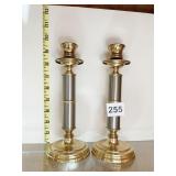 BRASS AND NICKEL FINISH 8 1/4-INCH-HIGH