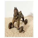 JAPANESE SIGNED CLAY FIGURINE EMPEROR MEIJI ON