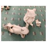 ASSORTED FROGS ONE WITH HIS LEGS UP