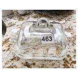 FROSTED HANDLE WITH ROSE DESIGN COVERED CHEESE