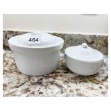 2 OVEN CASSEROLE DISHES 5 INCH AND 4 INCH