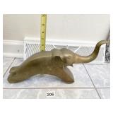 BRASS ELEPHANT W/ LONG TRUNK UP