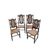 ANTIQUE FRENCH LOUIS XIV WALNUT THRONE CHAIRS