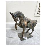 WARRIOR HORSE MIDDLE EASTERN W/ FOOT UP 9" H X