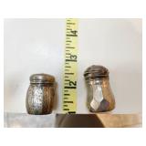 STERLING SILVER MINI SALT/PEPPERS .37 OZT
