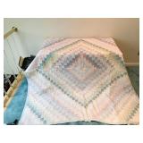 HAND STITCHED QUILT 74" X 80"