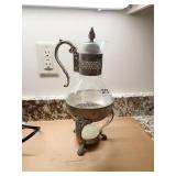 SILVERPLATE COFFEE WARMER ON STAND