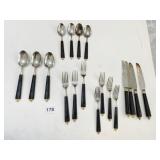 LASLO YAMAZAKI JAPAN FLATWARE SET 4 SALAD FORKS,