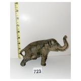CAST IRON ELEPHANT W/ TRUNK UP