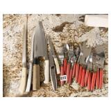 HOFFRITZ JAPANESE LARGE KNIFE, FLATWARE ETC.