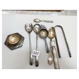 STERLING LOS ANGELOS SPOON, SILVERPLATE TEA
