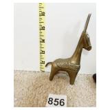 BRASS 5.5" H DONKEY W/ POINTED EARS AND