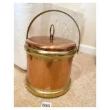 MCM BRASS AND COPPER ICE BUCKET MADE IN USA