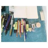 TAPE HOLDERS STAPLER ALL THE PENS FROM THE OFFICE