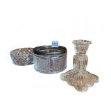 NETSUKE CARVED ANIMAL FIGURE AND TINY PORCELAIN