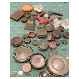 VARIOUS WOODEN FOOTED DISPLAY MANY SIZES & PLATE