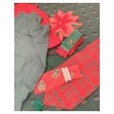 WOODEN FACE WALL HANGING AND HAND-BLOWN COBALT