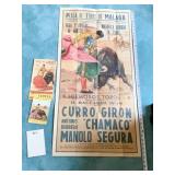 SPANISH SOUVENIR CARTEL DE CORRIDA