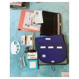 GLASS MAGNIFIER, FILE FOLDER LABELS, STAPLERS,