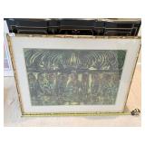 ASIAN PRINT 27" X 36" UNDER GLASS