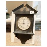 WOOD CASE WALL CLOCK