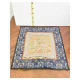 SILK WITH BORDER 10 INCH BY 10 INCH IDEAL TO