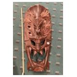 HAND CARVED ASIAN MASK
