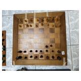WOOD CHESS SET WITH PIECES