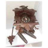 CUCKOO CLOCK DAN WHIEDEL GERMANY CARVED CASE - IN