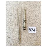 3" H HINGED BRASS OPIUM HOLDER W/ ASIAN WRITING