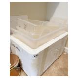PLASTIC STORAGE CONTAINERS, STYROFOAM CONTAINER