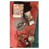 VINTAGE FLASK, TASER, SPINE PILLOW, ETC.