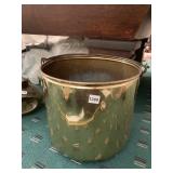 BRASS KETTLE WITH HANDLE 13" H X 13" W