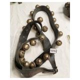 LEATHER STRAP W/ BELLS 1.5" BELLS 83" LONG