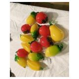GLASS FRUITS AND PEPPERS