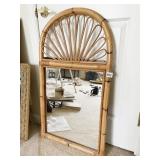 BAMBOO DOME TOP MIRROR 36" X 20"