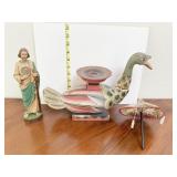 COLORFUL HAND PAINTED DUCK NECK NEEDS ATTACHED