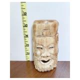 NETSUKE 4.5" H X 2.5" W OPEN MOUTH