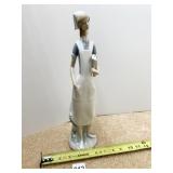 LLADRO 14" TALL NURSE W/ BOOKS GOOD CONDITION