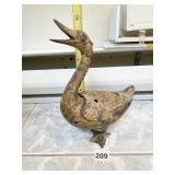 METAL WALKING DUCK W/ MOUTH OPEN