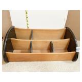 WOOD ORGANIZER W/ SECTIONS