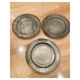 VINTAGE INTERNATIONAL PEWTER COLLECTION PLATES