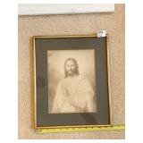 JESUS PICTURE SIGNED HOFMANN 15" X 12"