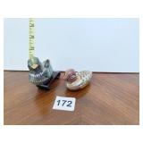 2 CUTE TRINKET BOXES ENAMELED